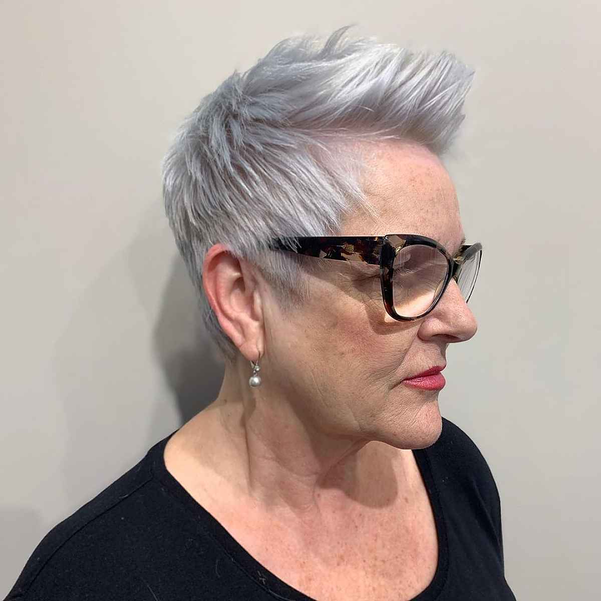 26 Short Spiky Haircuts for Women Over 60 with Sass