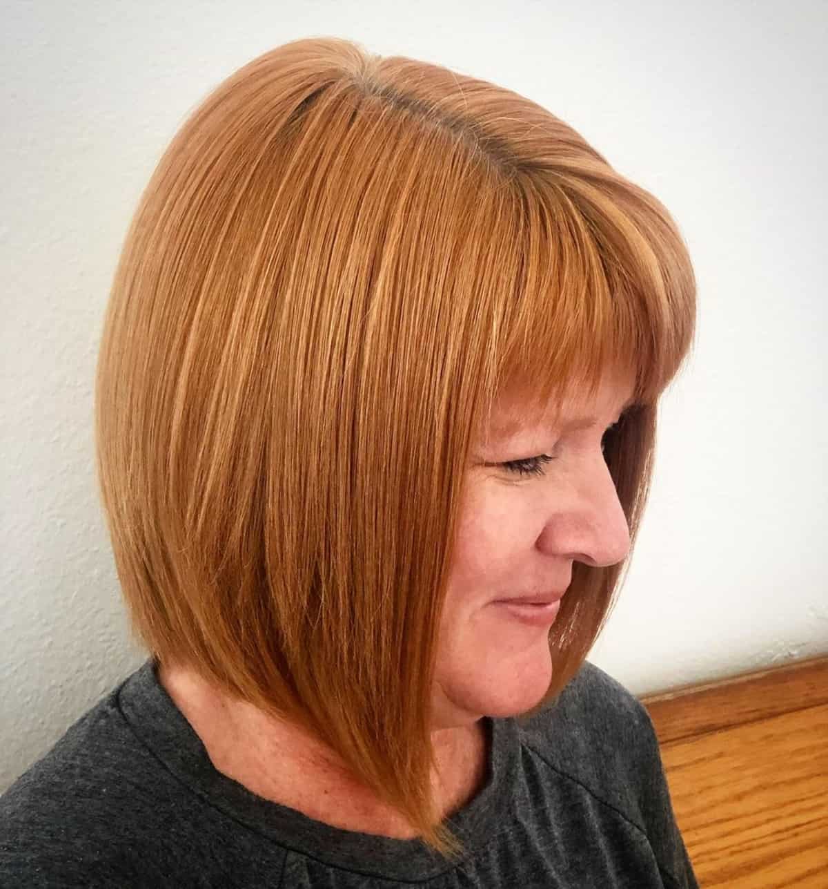 28 Easy and Stylish Short Bobs With Bangs for Women Over 60