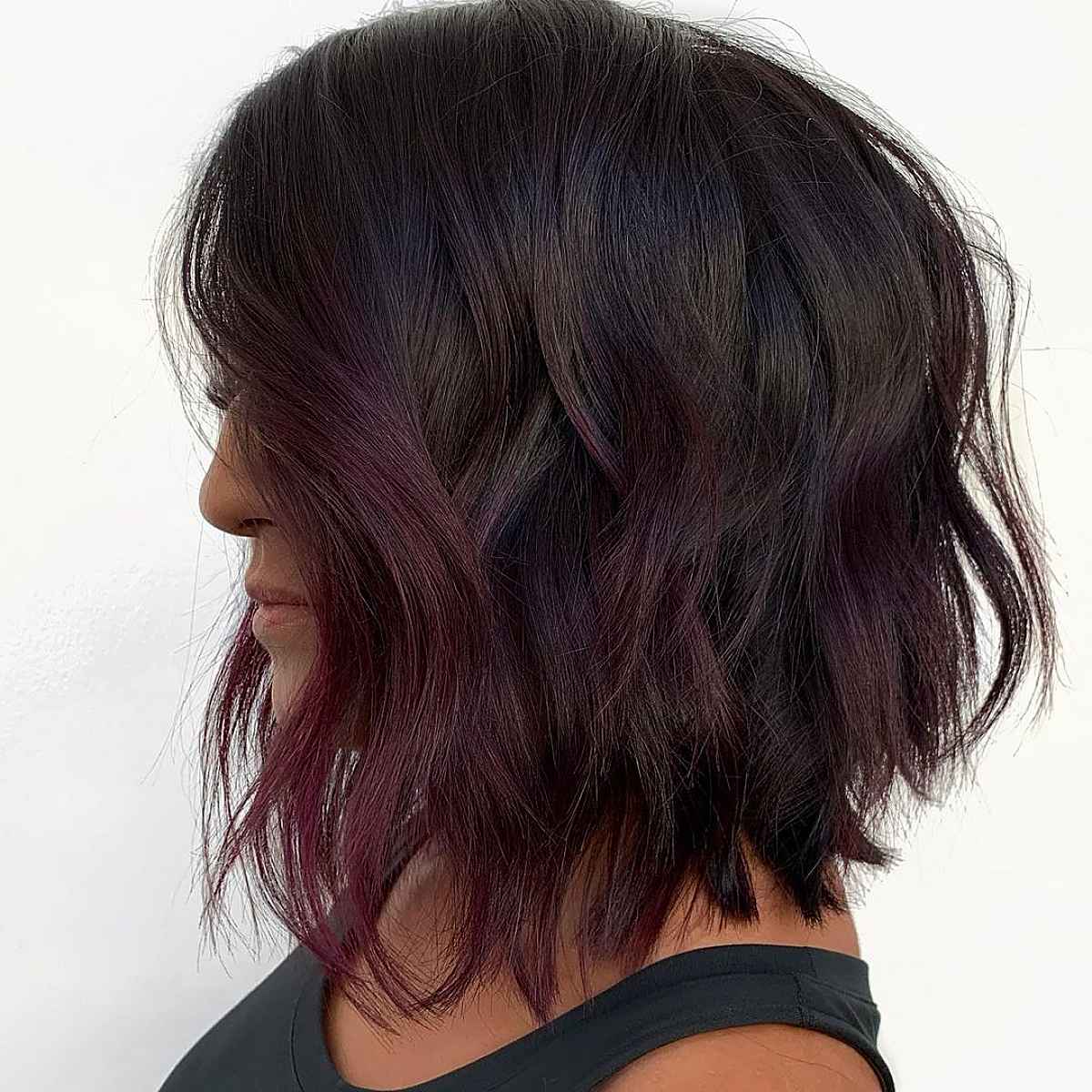23 Dark Purple Hair Color Ideas for Women Trending in 2021