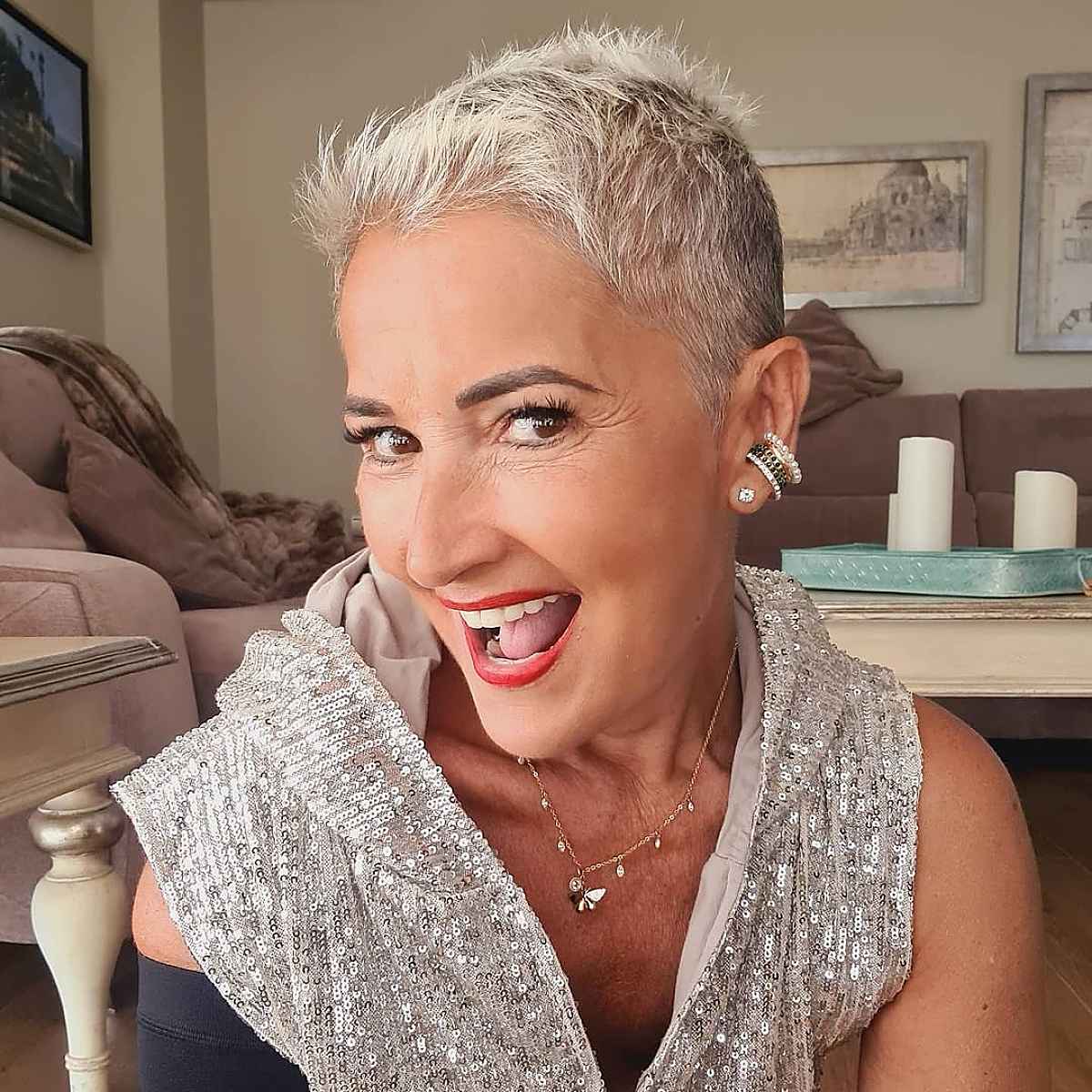 26 Short Spiky Haircuts for Women Over 60 with Sass
