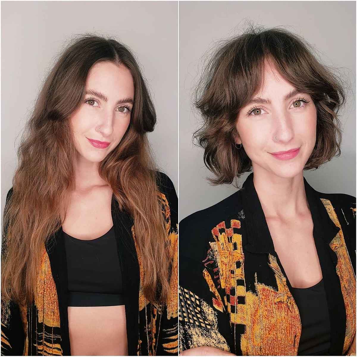 26 Face-Framing Layered Hair with Curtain Bangs Hairstyle Ideas