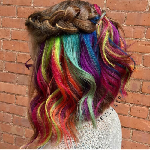 33 Photos of Rainbow Hair Ideas to Consider for 2021