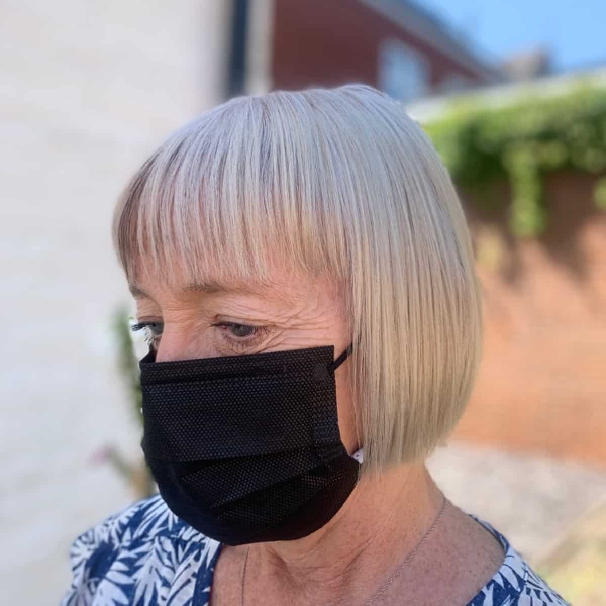 28 Easy and Stylish Short Bobs With Bangs for Women Over 60