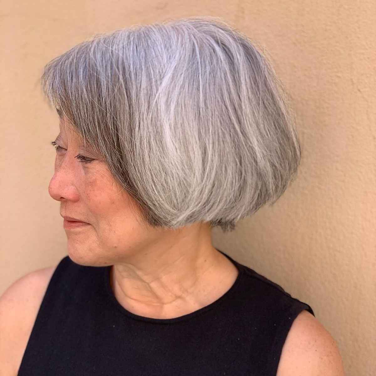 26 Low-Maintenance Bob Haircuts for Women Over 60 with Style