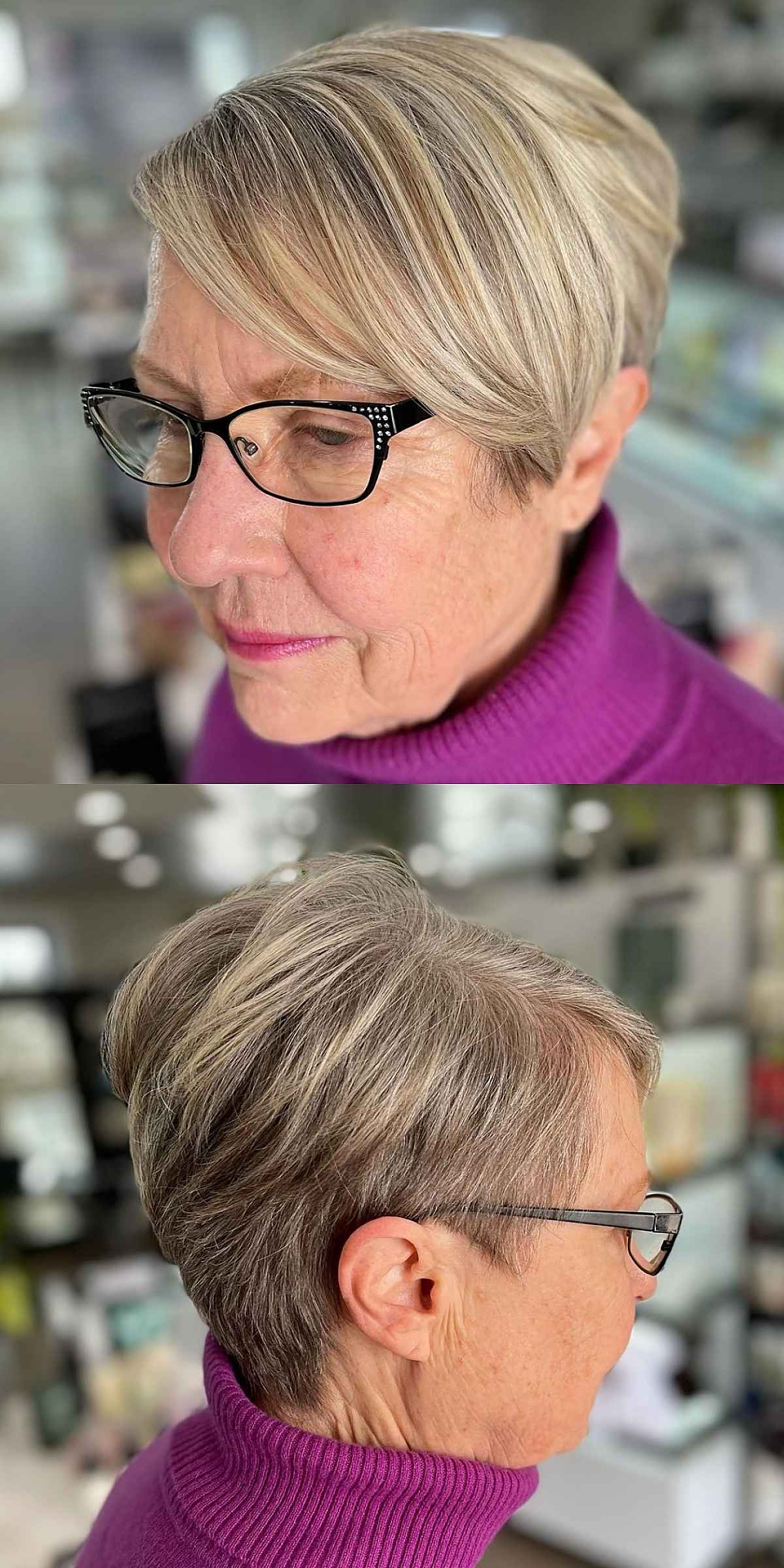 26 Flattering Hairstyles for Women Over 60 with Glasses