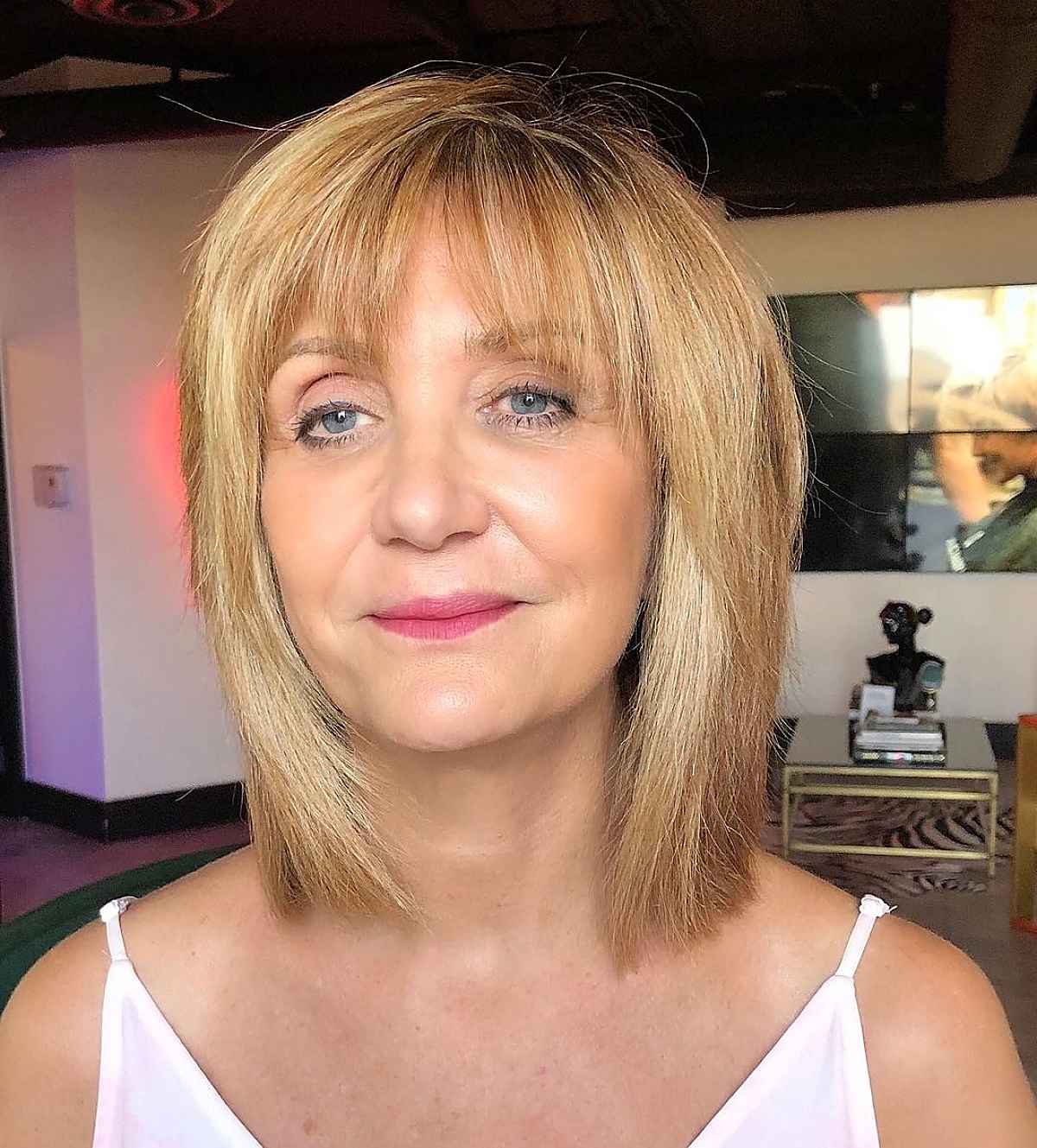 15 Flattering Ways to Wear Bangs for Square Face Shapes