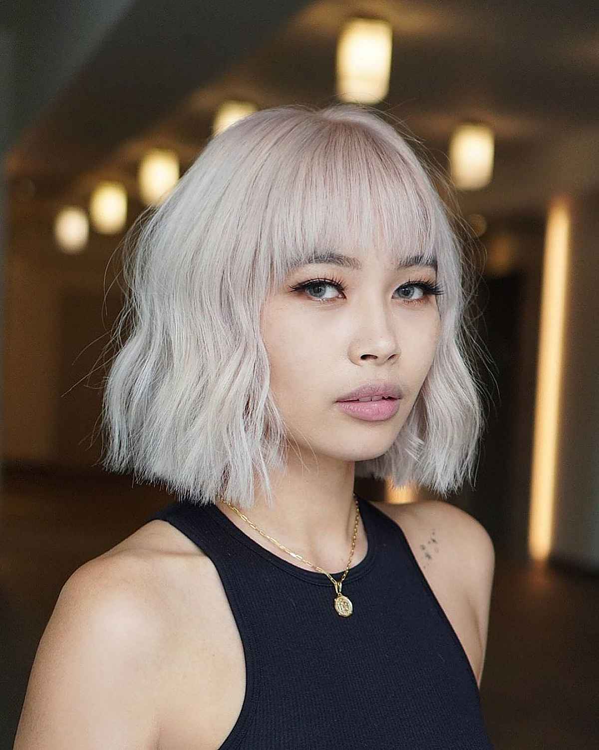 25+ Chic Short Layered Bob with Bangs for an Eye-Catching Crop