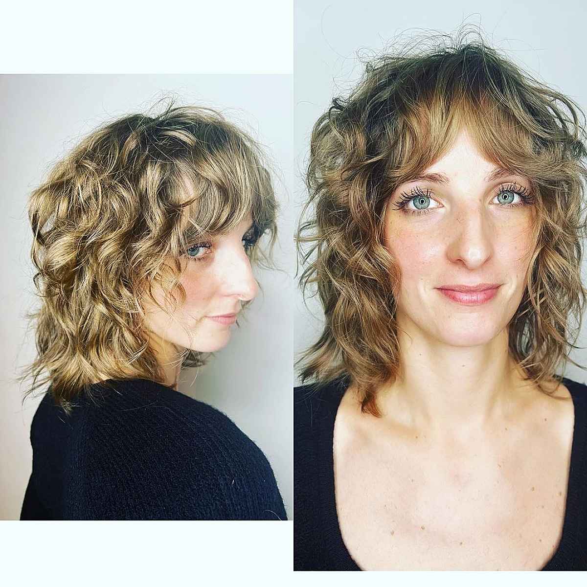 21 Best Ways to Get Curtain Bangs for Curly Hair Right Now