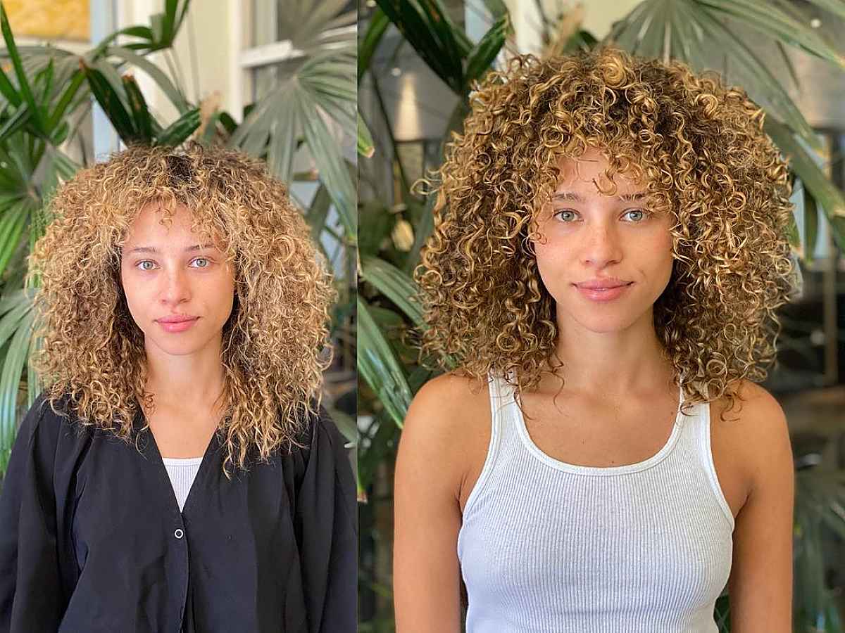 15 Trendiest Curly, Shaggy Lob Haircuts for Curly-Haired Women