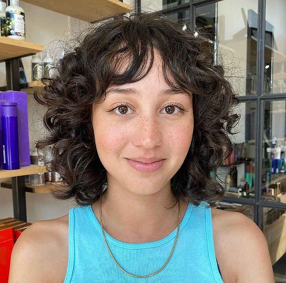15 Trendiest Curly, Shaggy Lob Haircuts for Curly-Haired Women