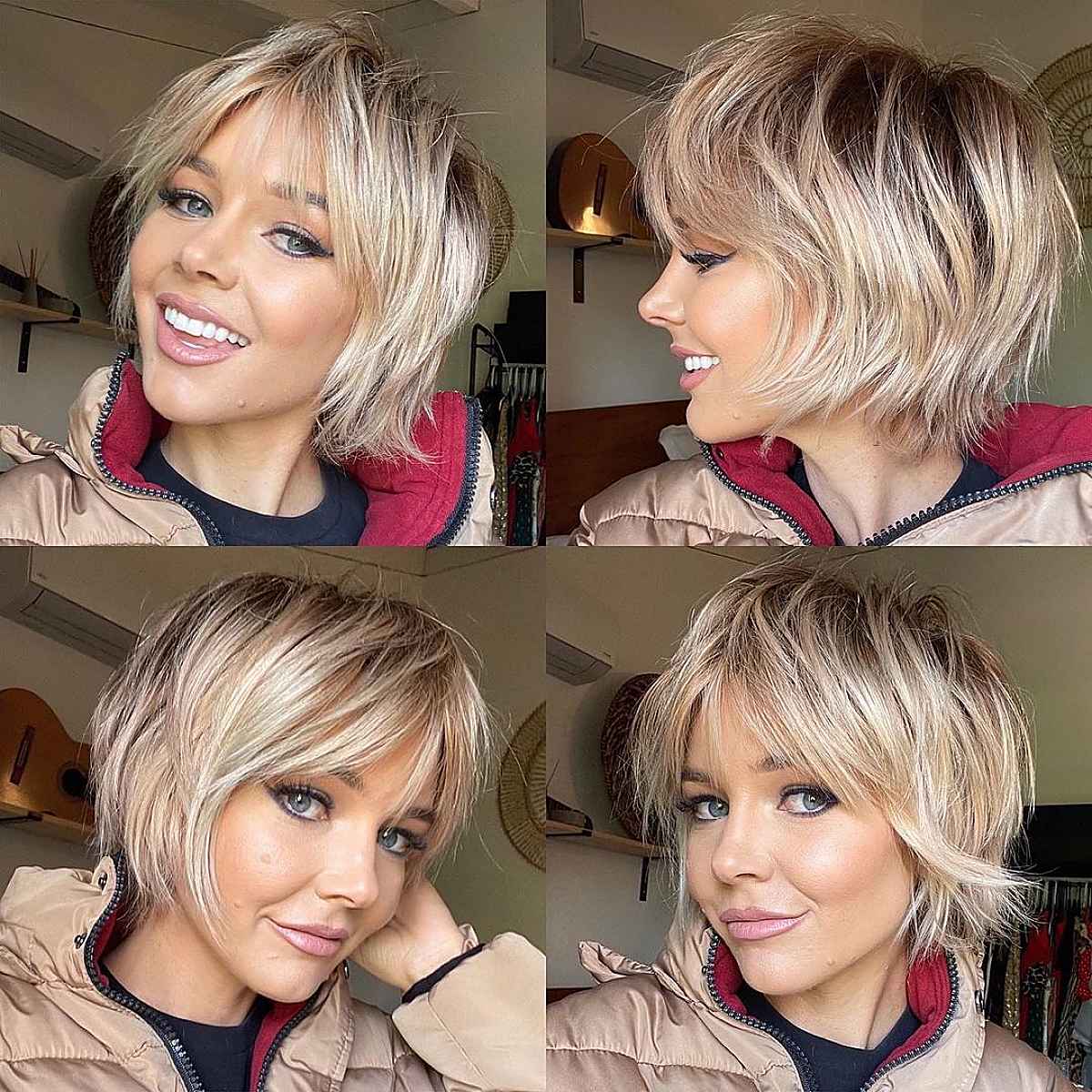 15 Cutest Chin-Length Layered Bobs for a Fresh, Short Look
