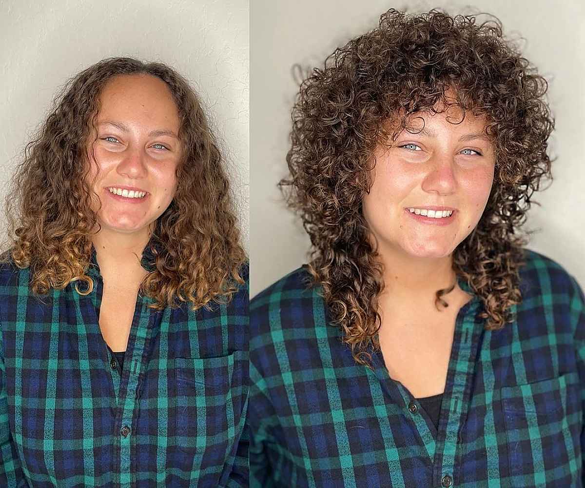 28 Stunning Curly Shag Haircuts for Trendy, Curly-Haired Girls