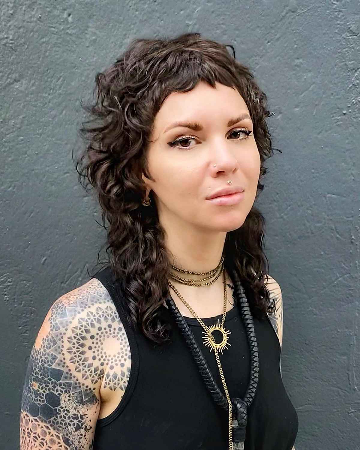 26 Modern Mullet Hairstyles for Girls with Curly Hair