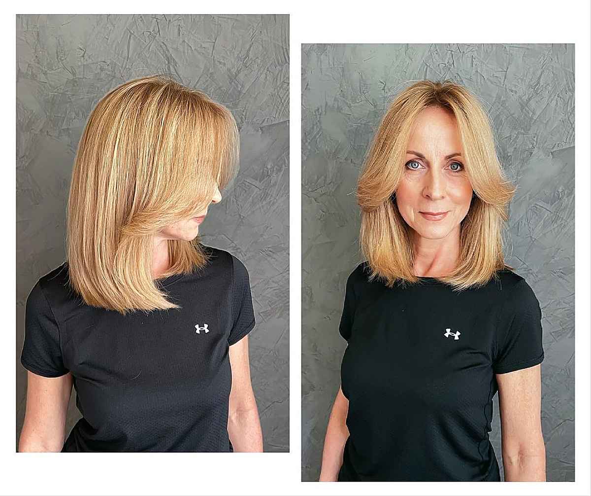 26 Flattering and Trendy Medium-Length Haircuts for Women Over 40