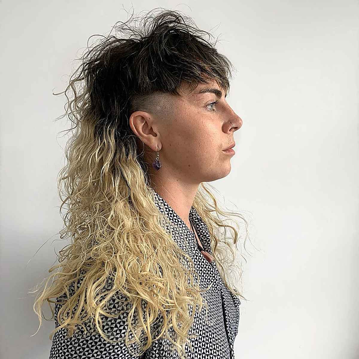 26 Modern Mullet Hairstyles for Girls with Curly Hair
