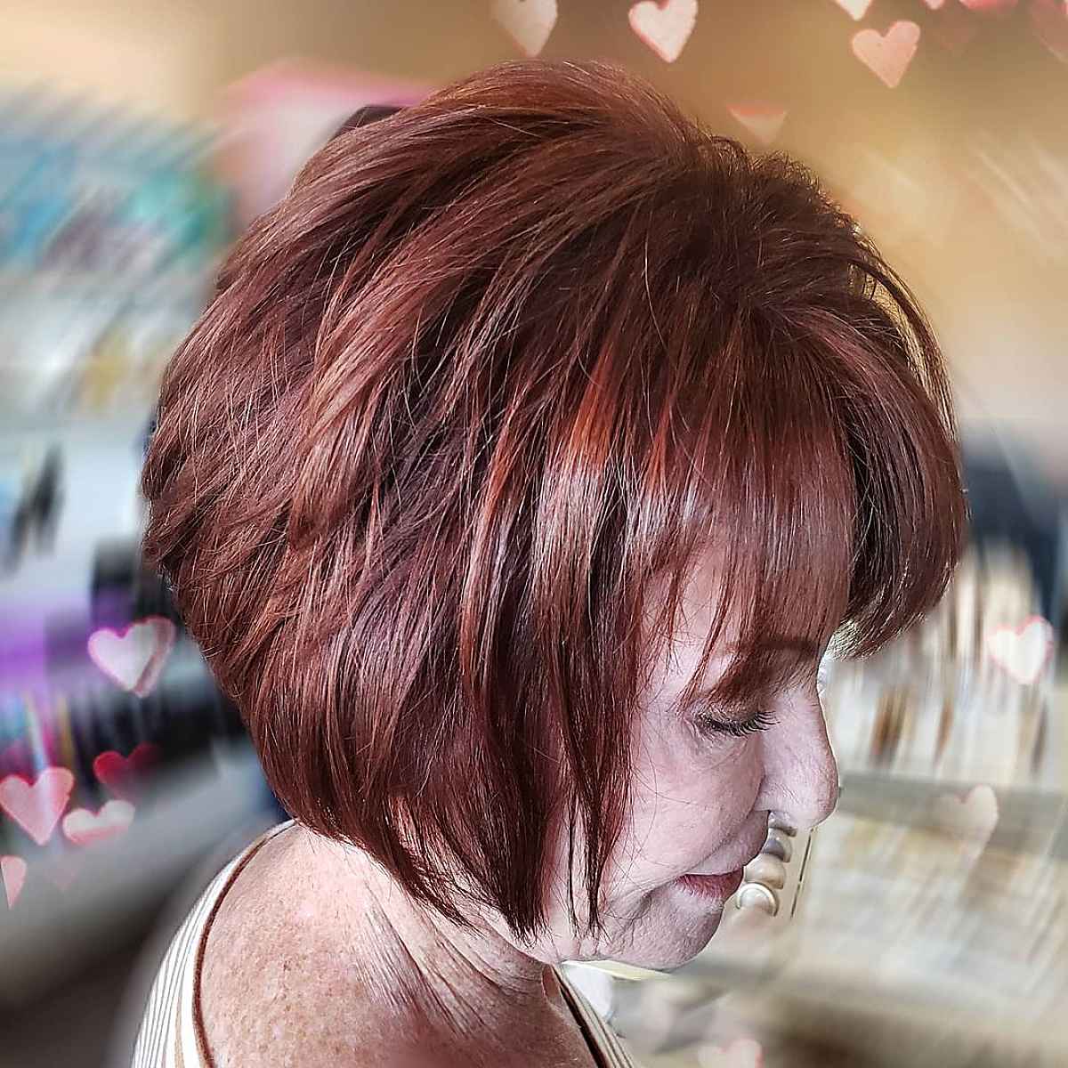 26 Lovely Layered Bob Haircuts for Ladies In Their 60s That Are Easy To Style