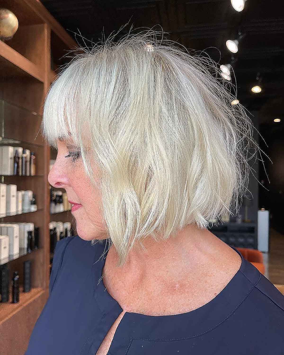 20 Volume-Boosting Bob Haircuts for Women Over 60 with Fine Hair