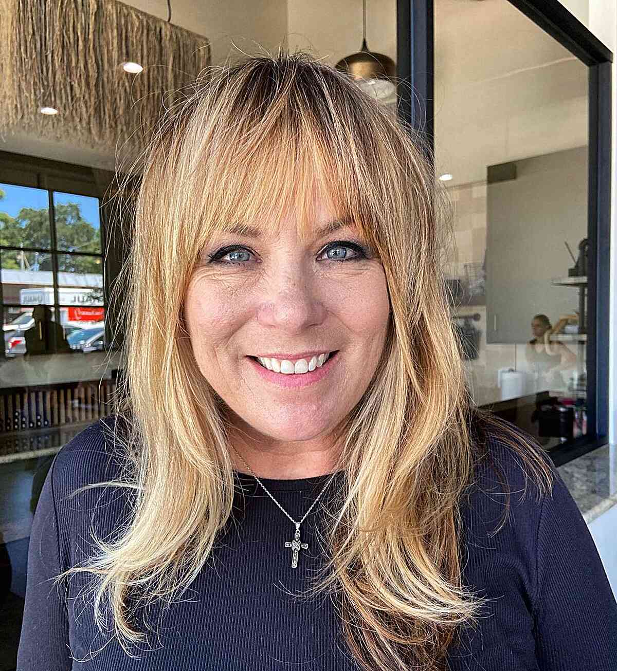 44 Trendy Ideas for Shoulder-Length, Layered Hair with bangs