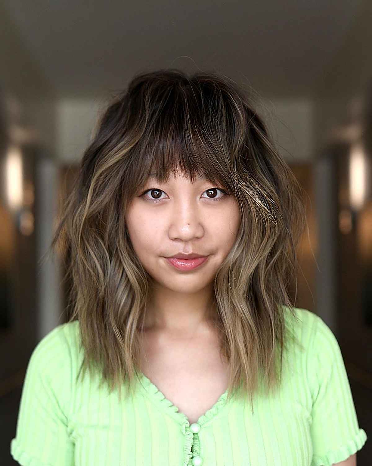 44 Trendy Ideas for Shoulder-Length, Layered Hair with bangs