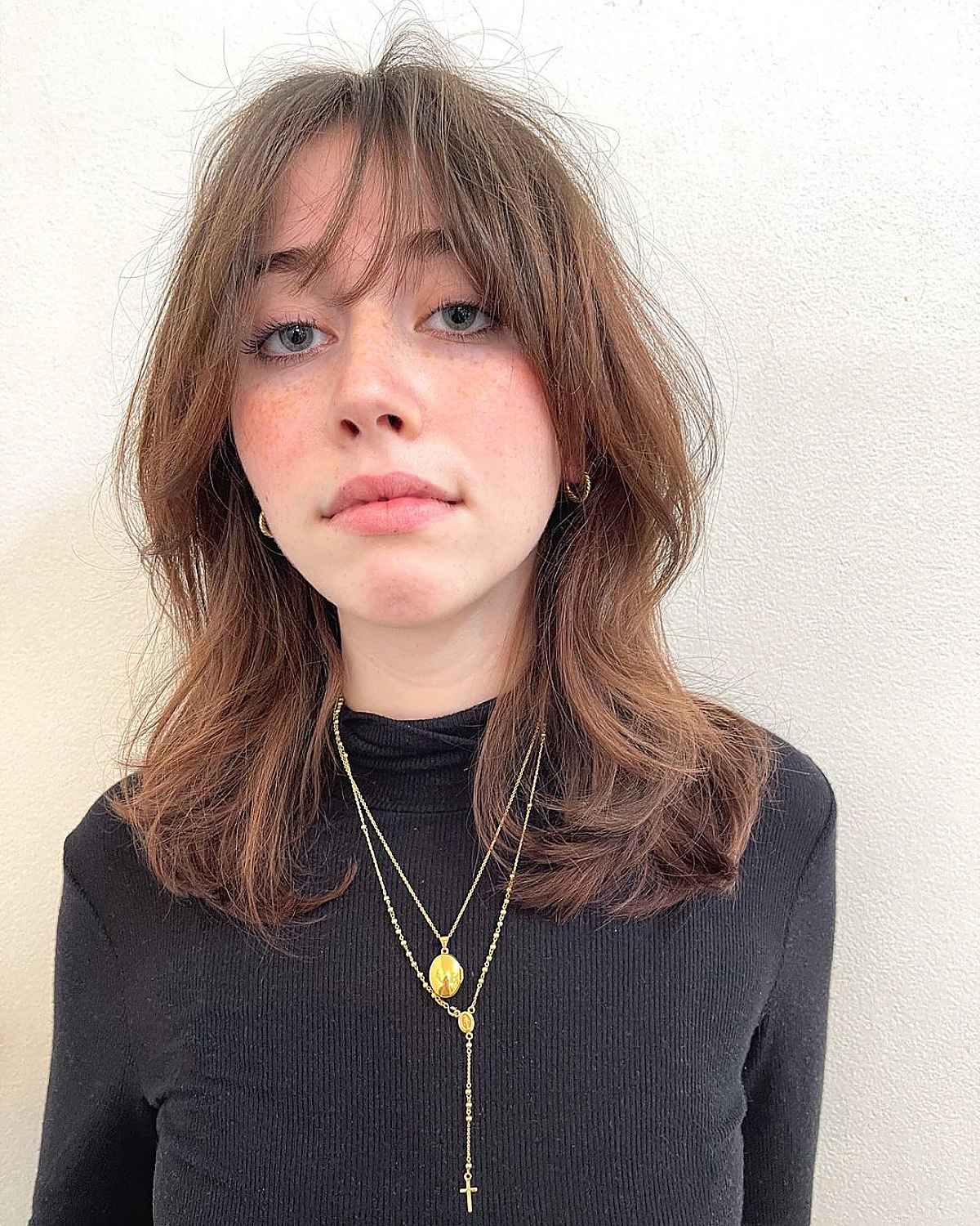 44 Trendy Ideas for Shoulder-Length, Layered Hair with bangs