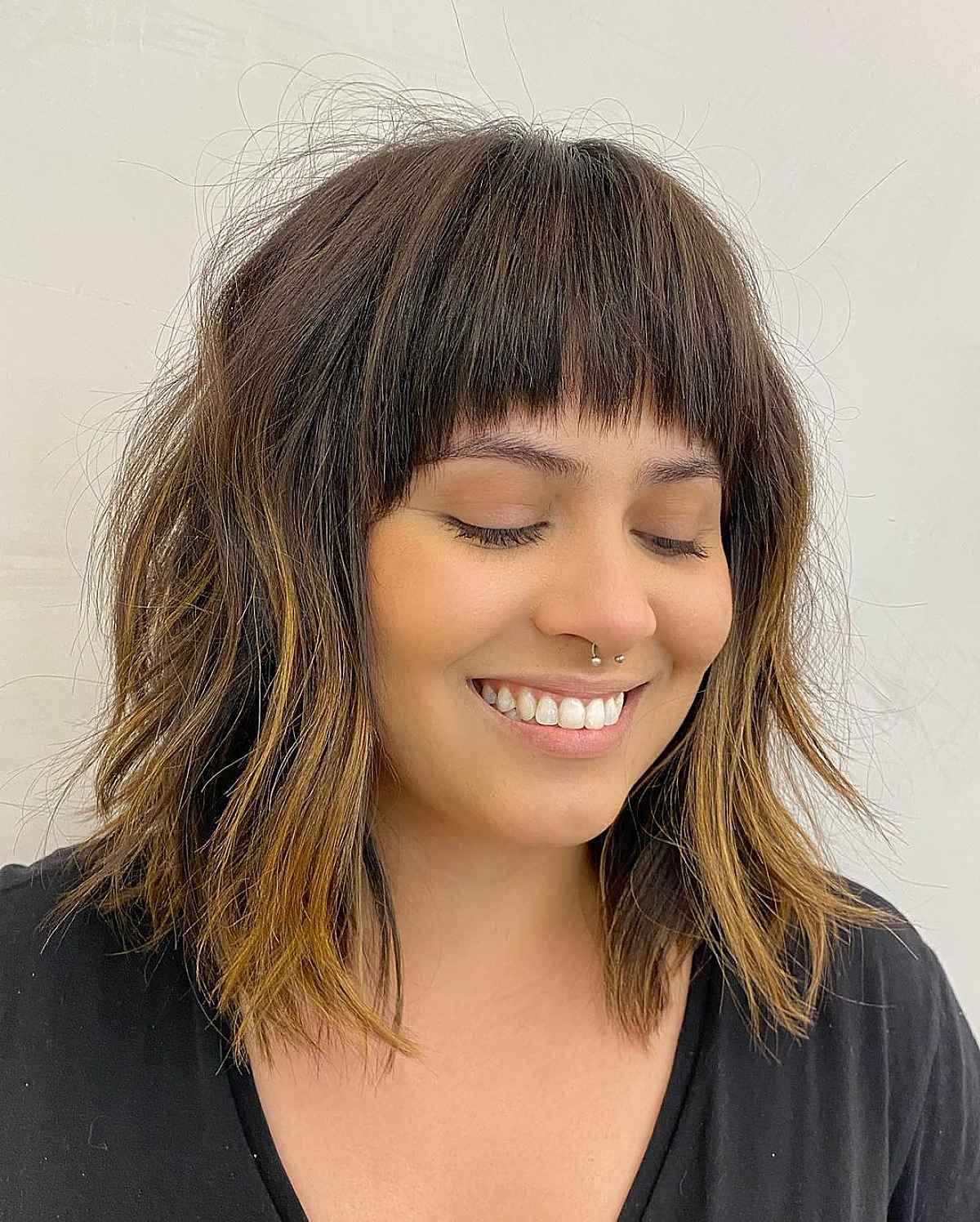 44 Trendy Ideas for Shoulder-Length, Layered Hair with bangs