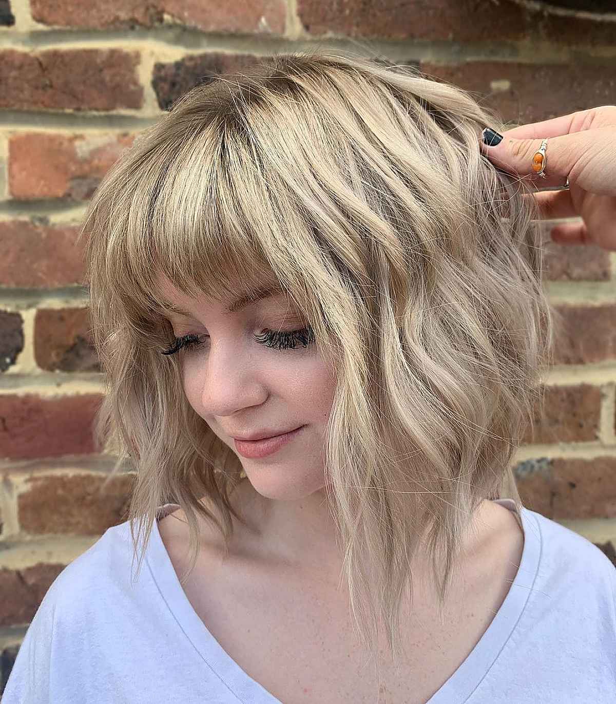 44 Trendy Ideas for Shoulder-Length, Layered Hair with bangs