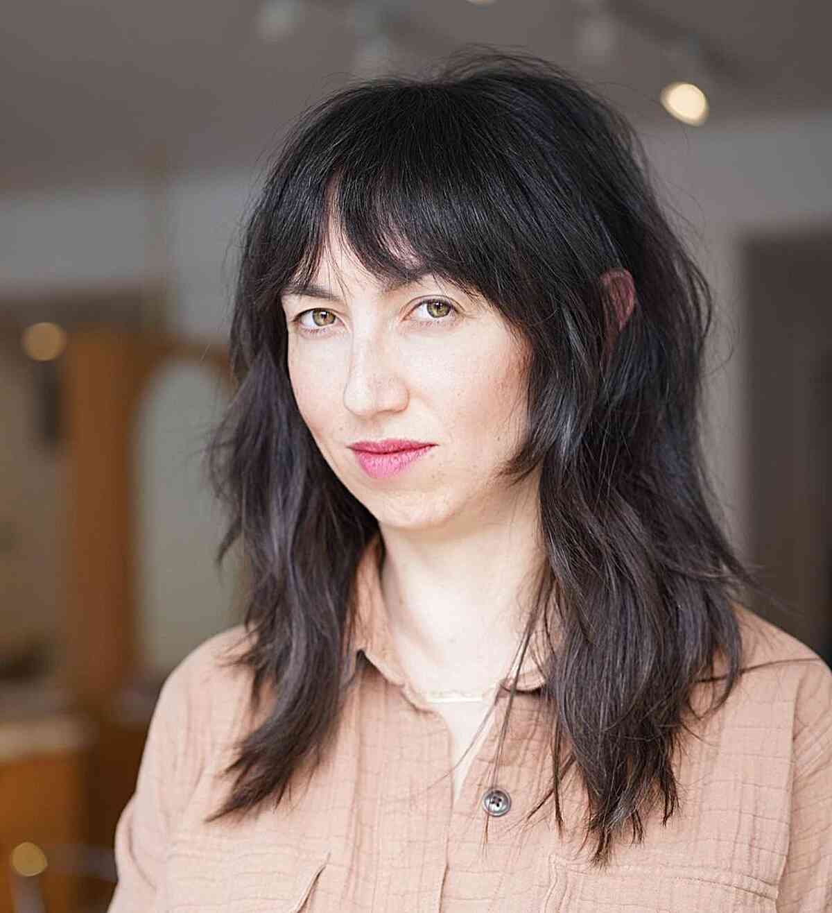 64 Best Layered Hair with Bangs for 2025