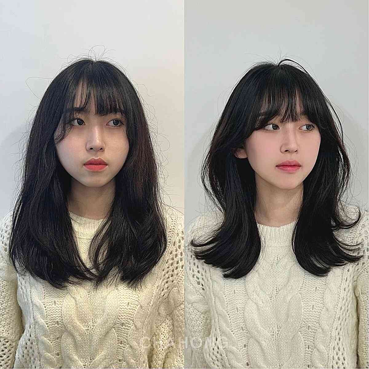 64 Best Layered Hair with Bangs for 2025