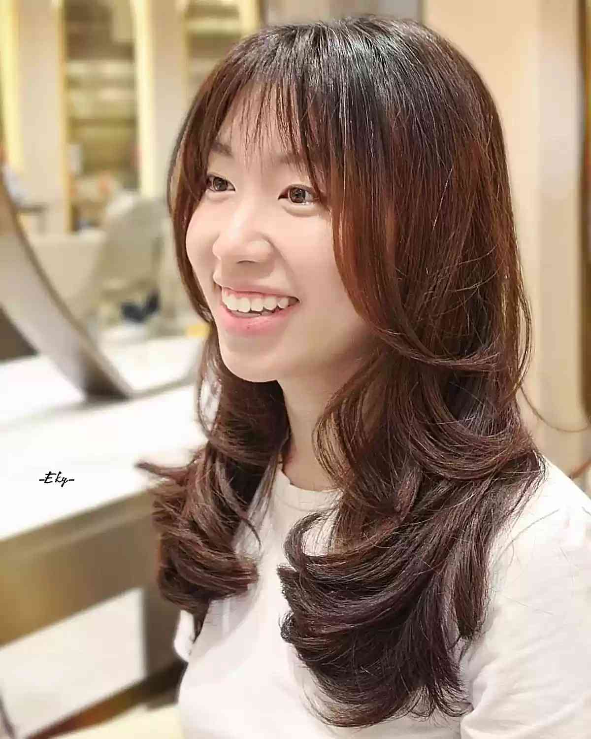 64 Best Layered Hair with Bangs for 2025