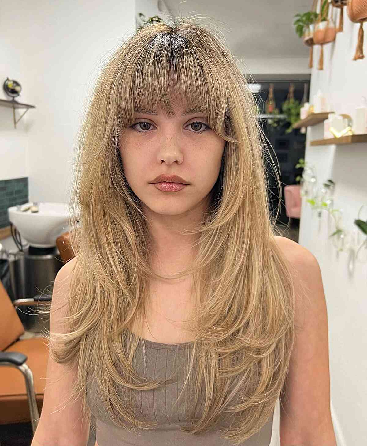 64 Best Layered Hair with Bangs for 2025
