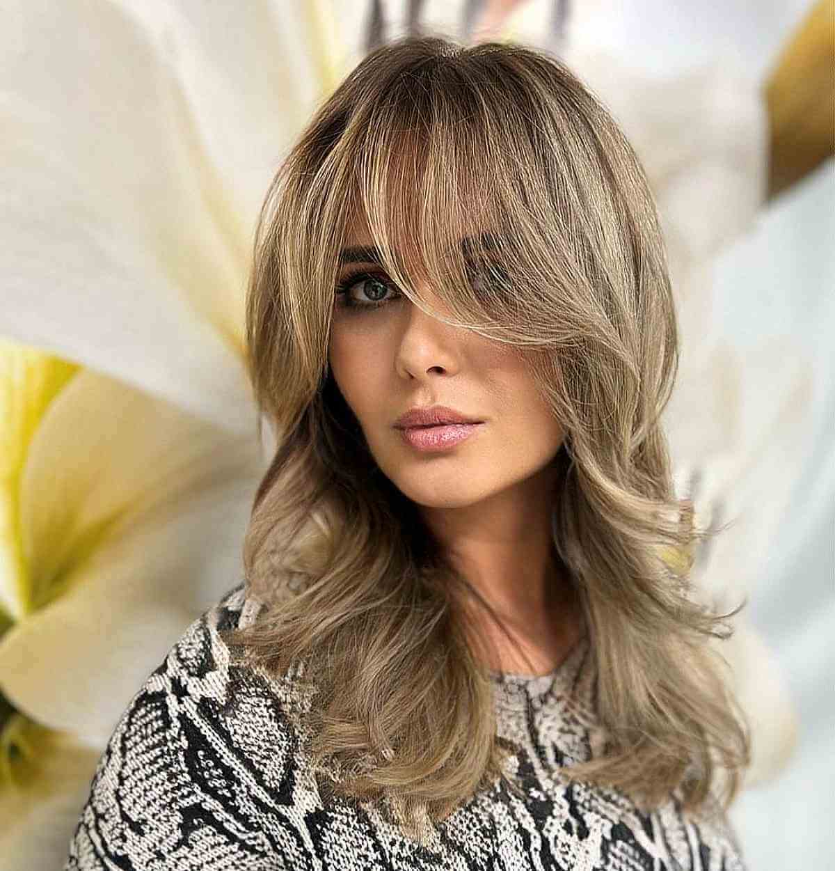 64 Best Layered Hair with Bangs for 2025