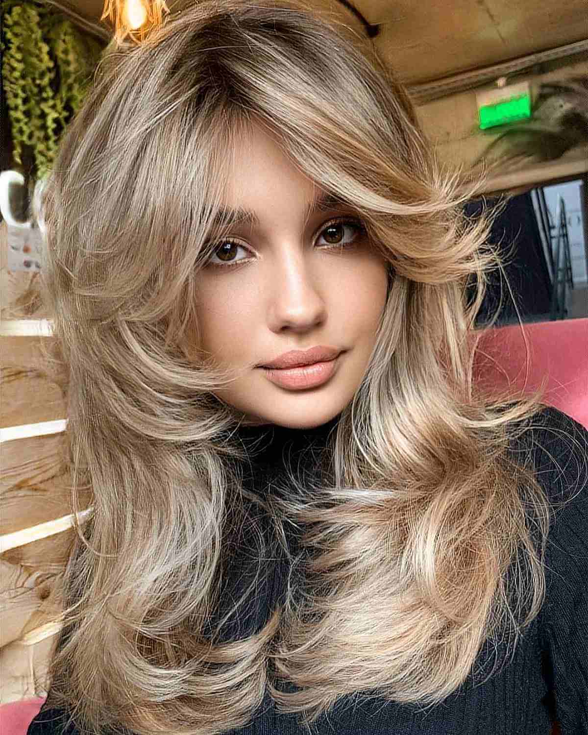 64 Best Layered Hair with Bangs for 2025