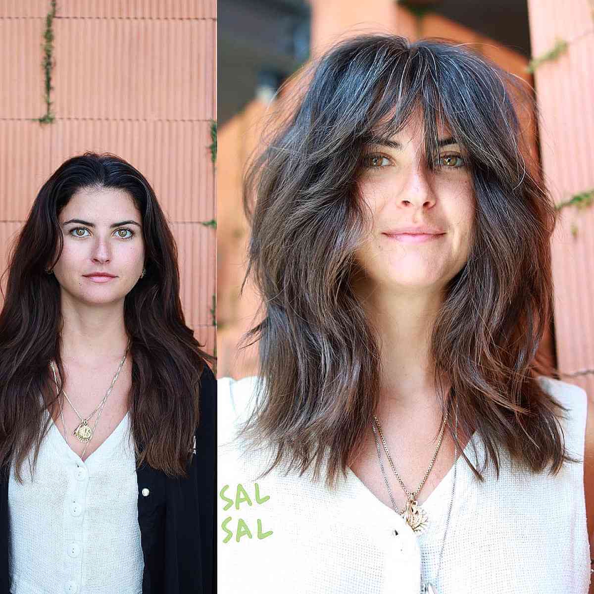 64 Best Layered Hair with Bangs for 2025