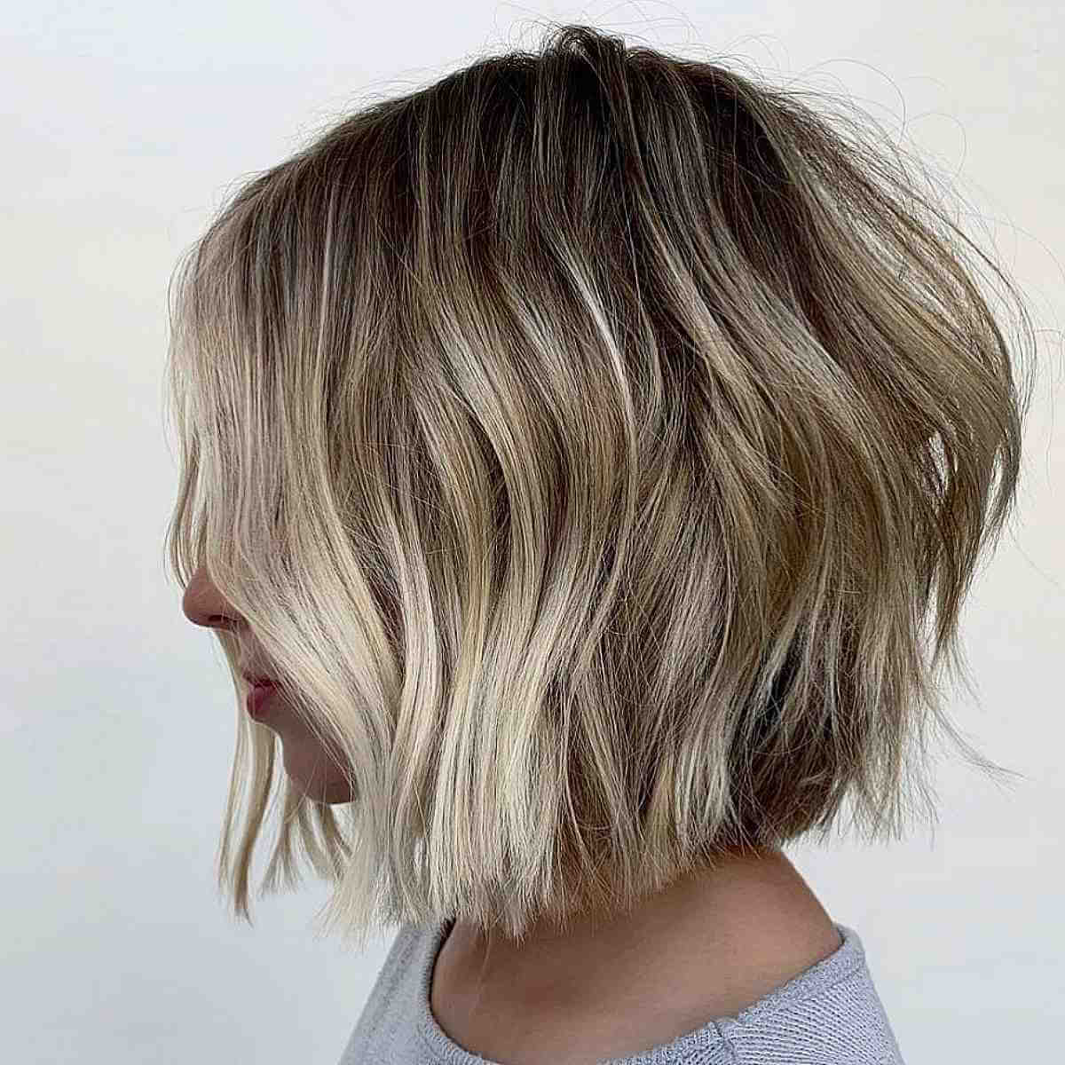 41 Choppy Layered Bobs for Thick Hair to Be Less Poofy
