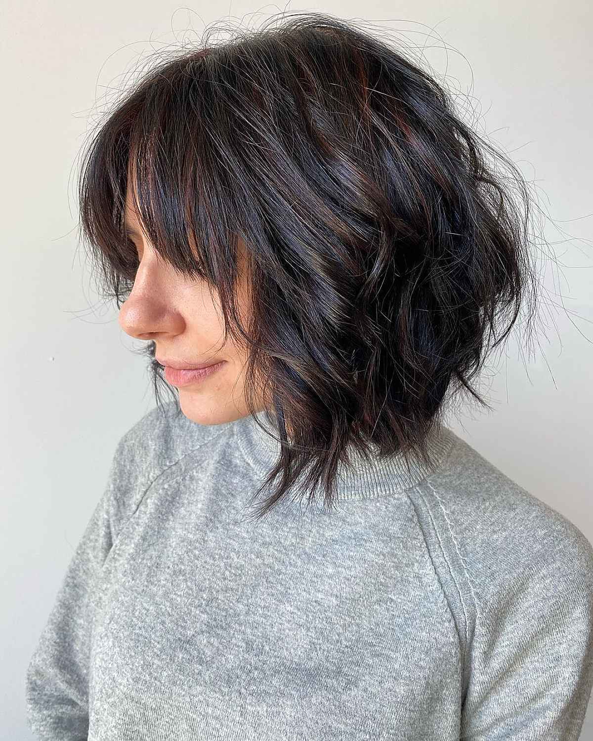 41 Choppy Layered Bobs for Thick Hair to Be Less Poofy