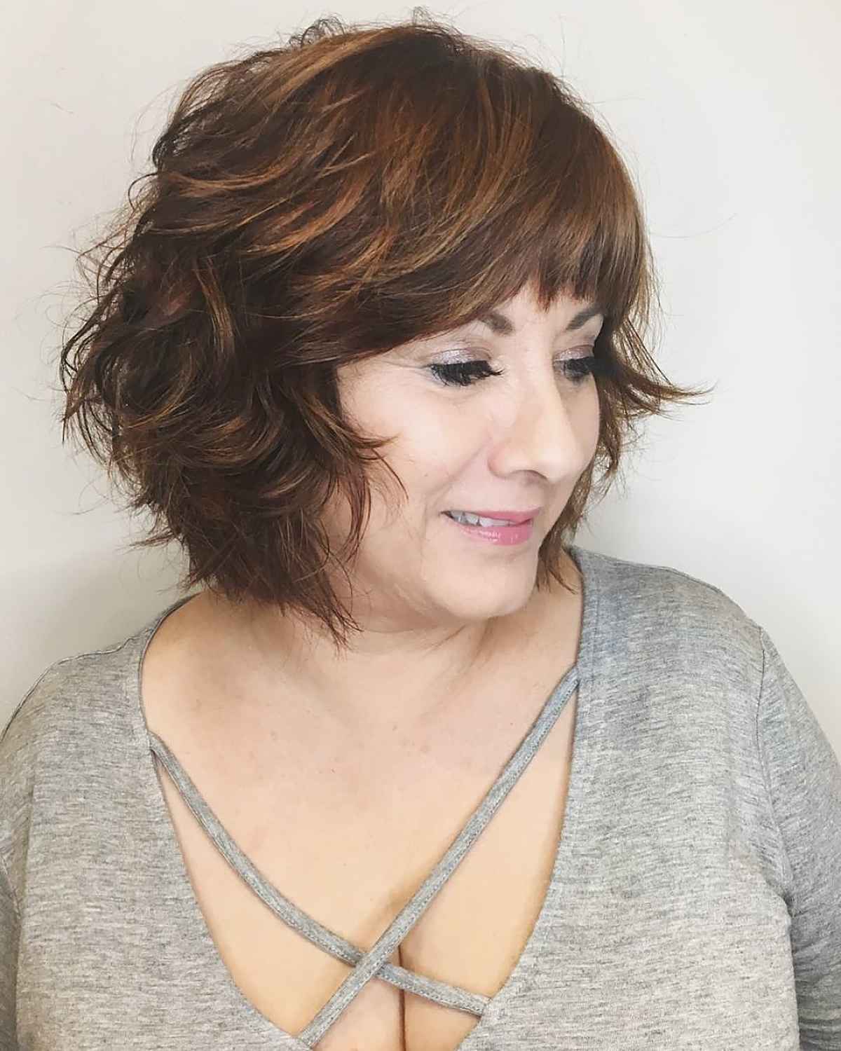 41 Choppy Layered Bobs for Thick Hair to Be Less Poofy