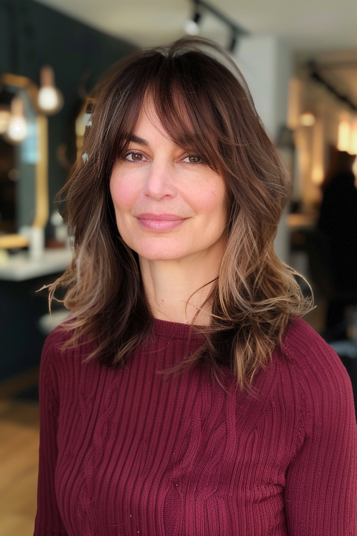 27 Face-Framing Layered & Choppy Haircuts for Shoulder-Length Hair