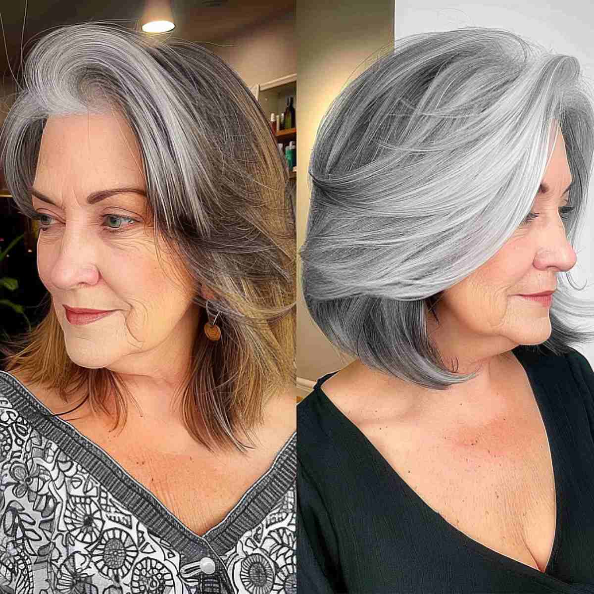 41 Lovely Layered Bob Haircuts for Ladies In Their 60s That Are Easy To Style