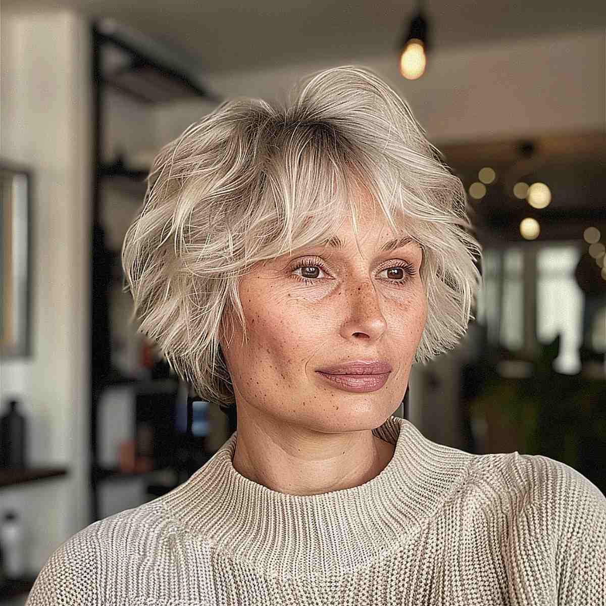 41 Lovely Layered Bob Haircuts for Ladies In Their 60s That Are Easy To Style