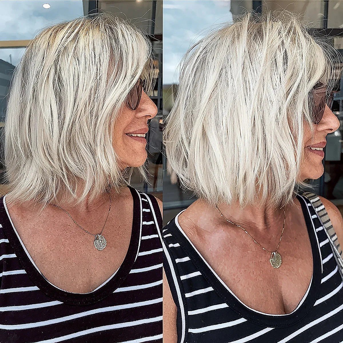 41 Lovely Layered Bob Haircuts for Ladies In Their 60s That Are Easy To Style