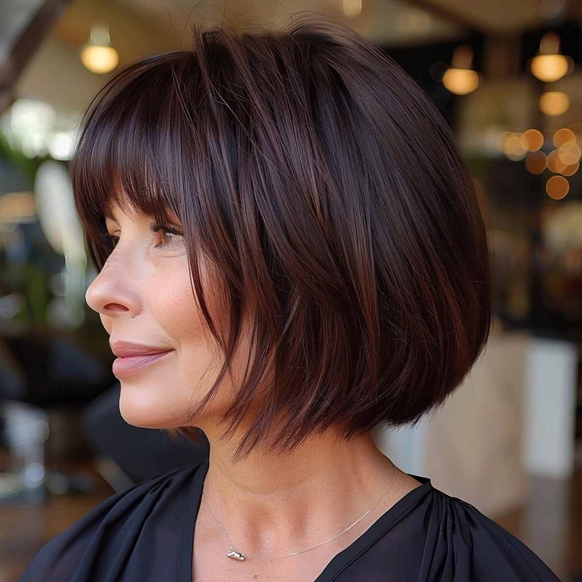 47 Layered Bobs With Bangs To Try This Year
