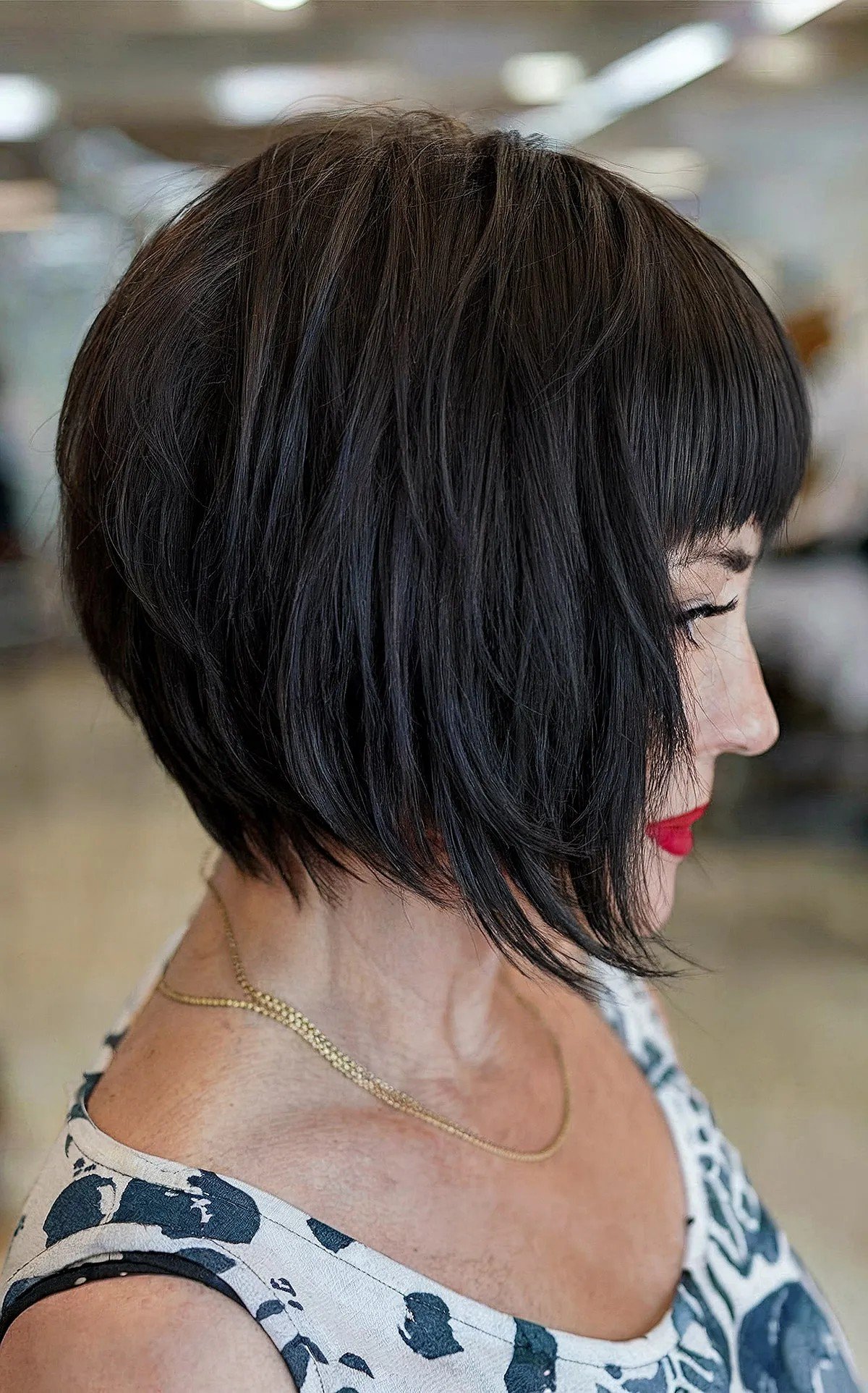 47 Layered Bobs With Bangs To Try This Year