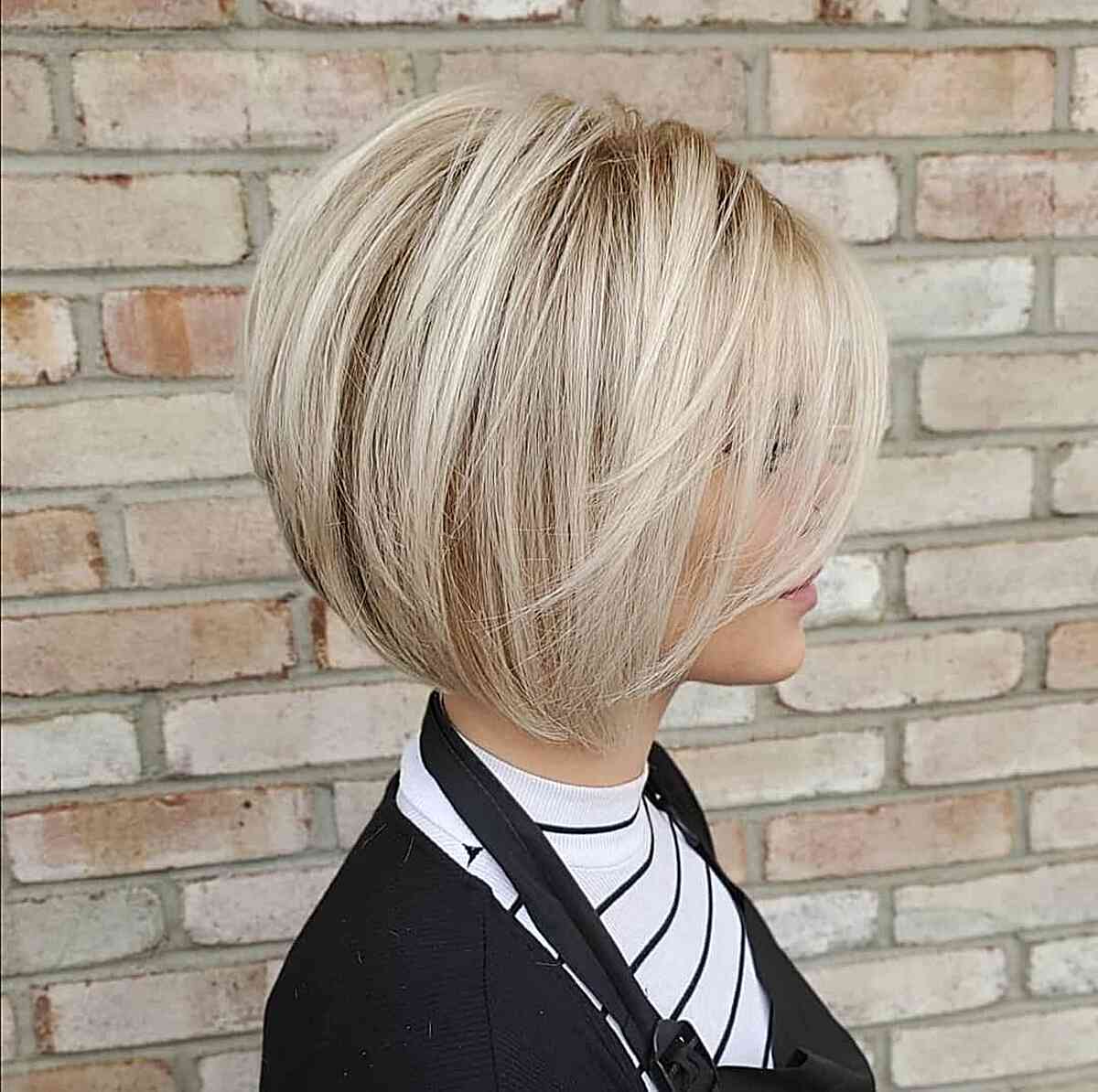 47 Layered Bobs With Bangs To Try This Year