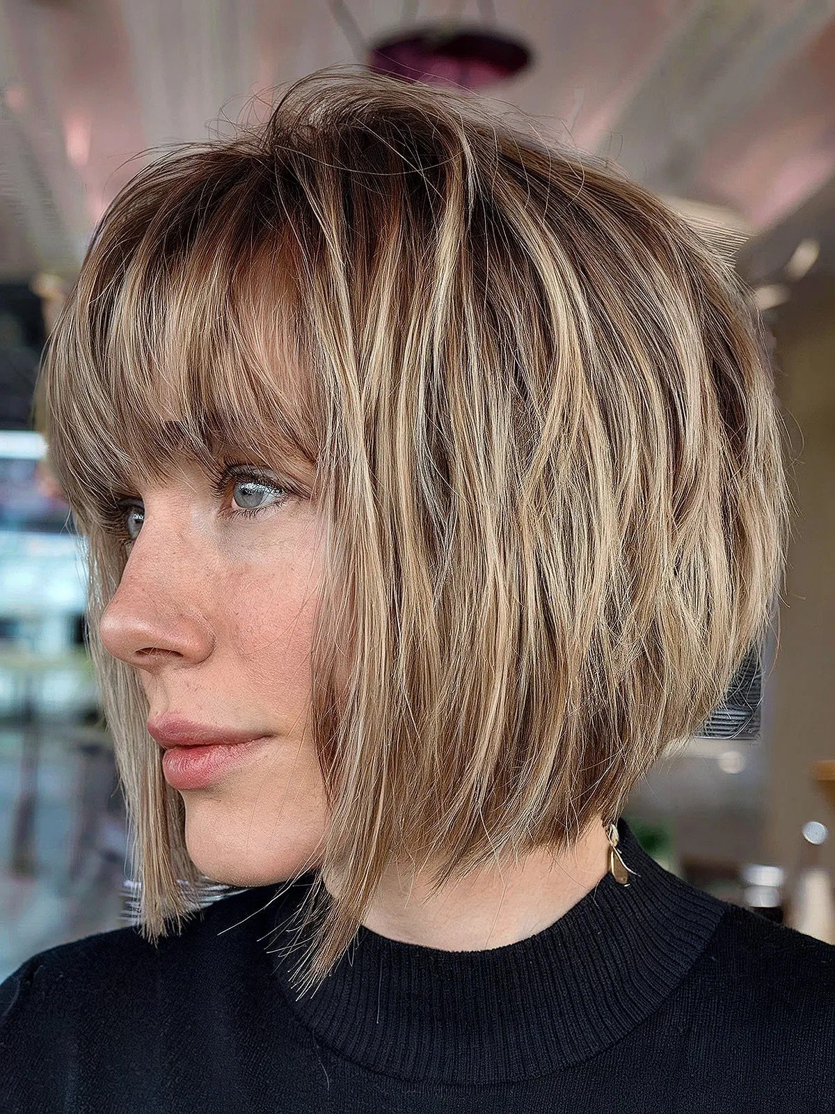 47 Layered Bobs With Bangs To Try This Year