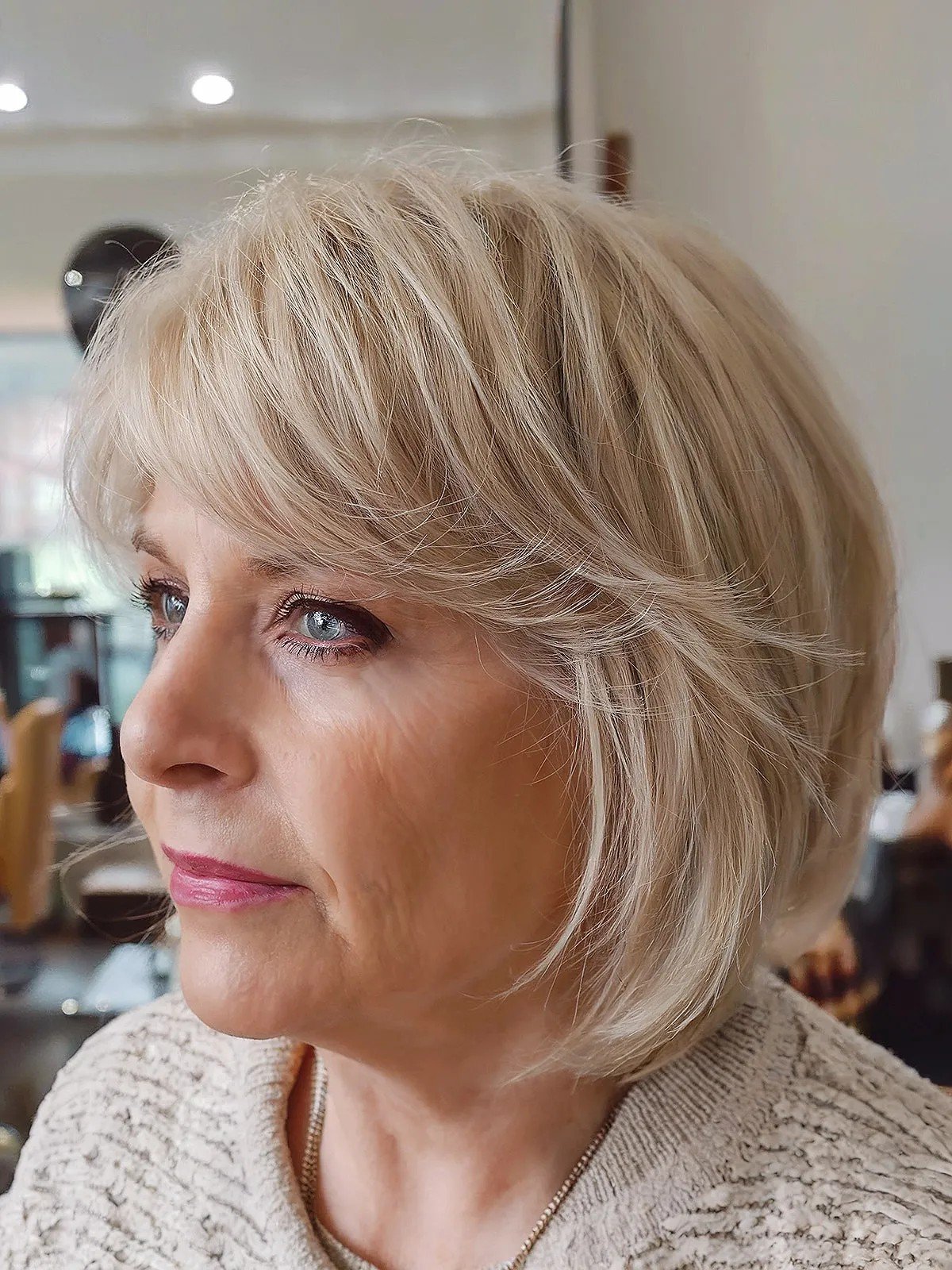 47 Layered Bobs With Bangs To Try This Year