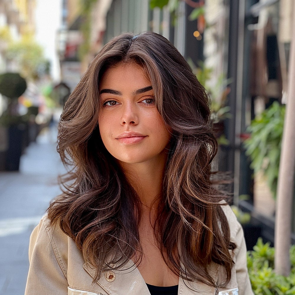 15+ Must-Try Long Layered Haircuts for Round Faces in 2025
