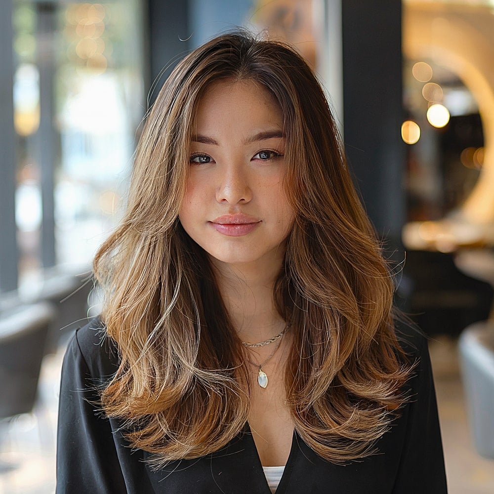 15+ Must-Try Long Layered Haircuts for Round Faces in 2025