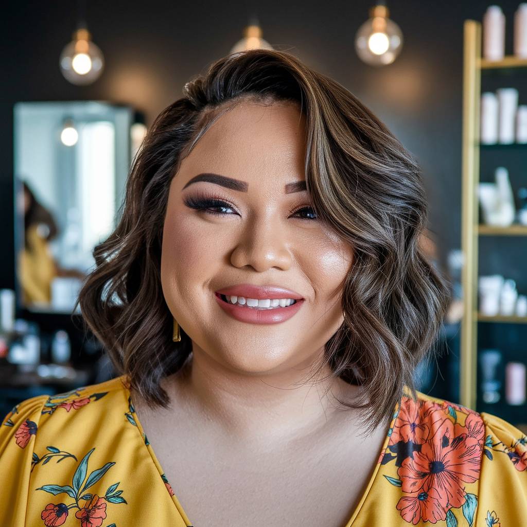 15+ Gorgeous Layered Hair Ideas for Round Face Shapes in 2025