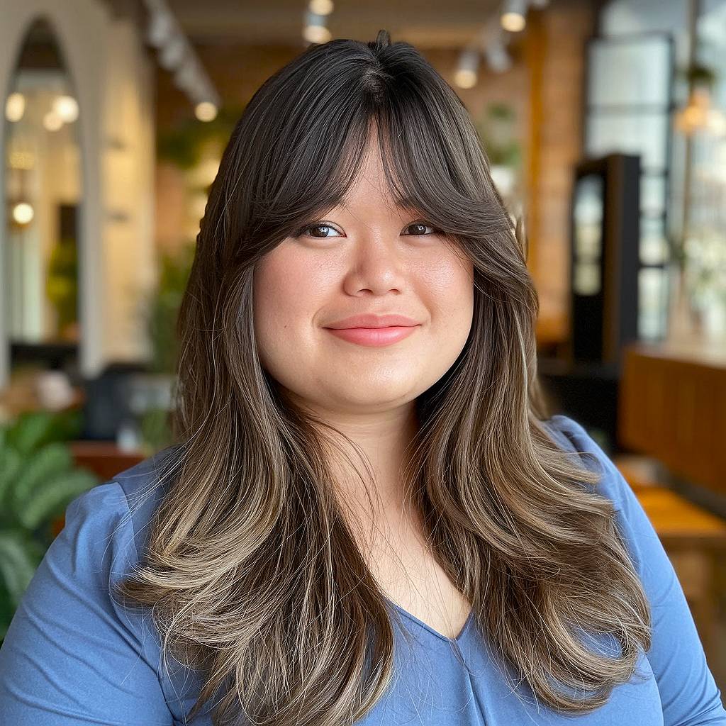 15+ Gorgeous Layered Hair Ideas for Round Face Shapes in 2025