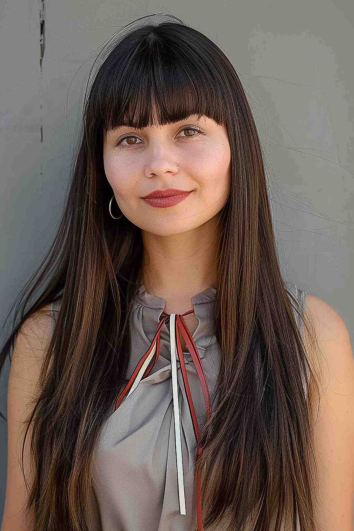 52 Trendy & Easy Long Layered Hair with Bangs for 2025